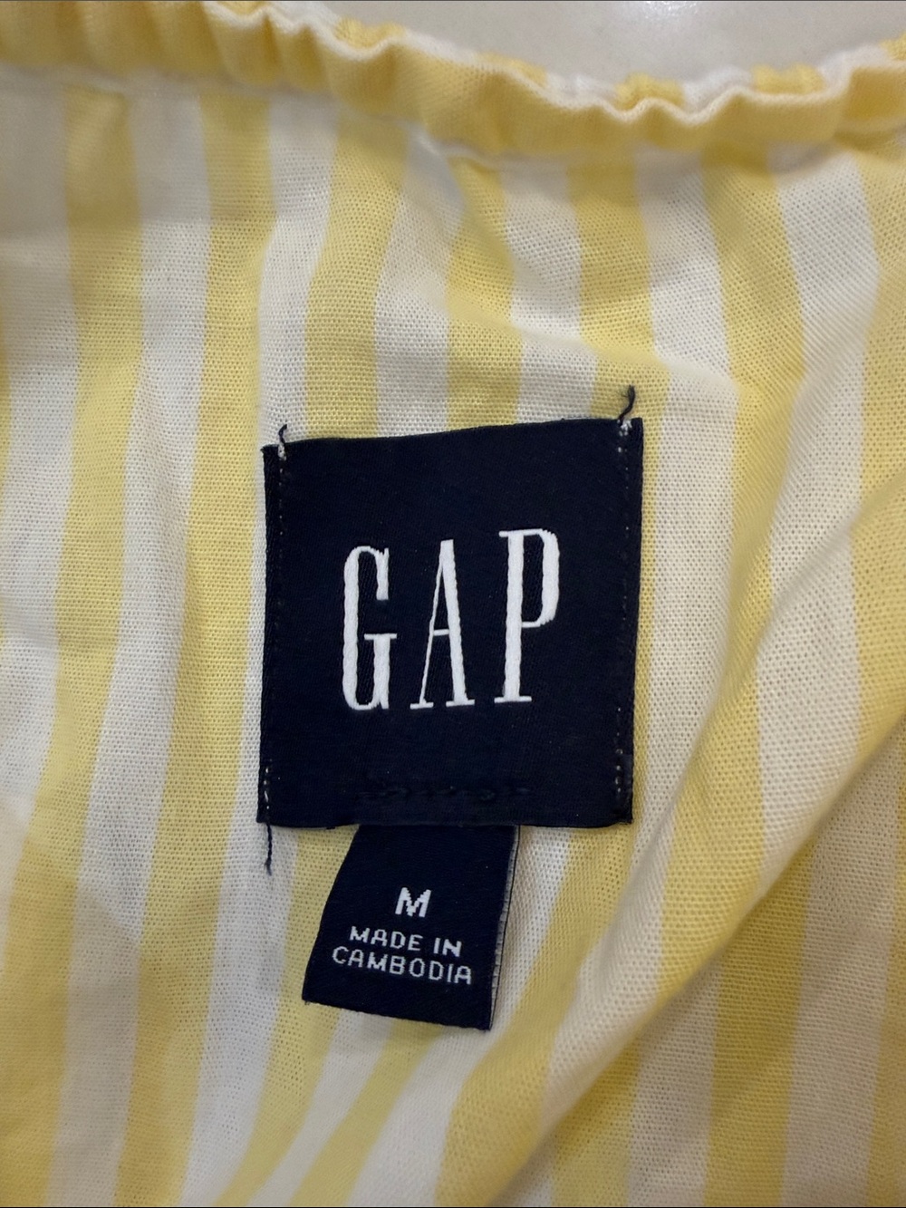 Gap Ruffle Poplin Yellow Gingham Ruffle Pajama Set Size Medium - Picture 4 of 9